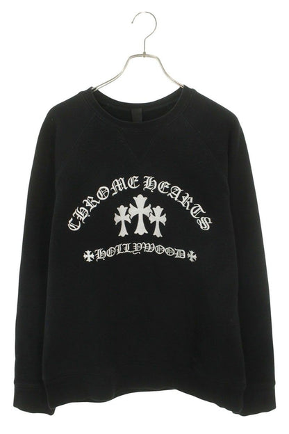 Chrome Hearts Sailin on Crew Labeled Triple Cross Logo Embroidery Sweatshirt