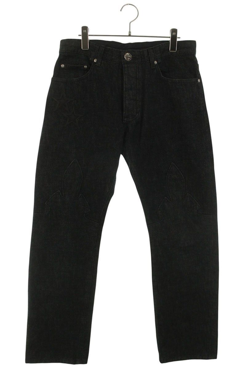 Chrome Hearts Jean Strtlg Fbrc Star Long Pants with Patch