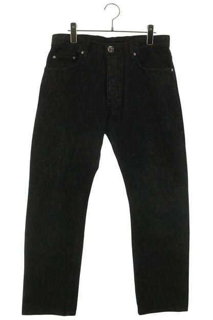 Chrome Hearts Jean Strtlg Fbrc Star Long Pants with Patch