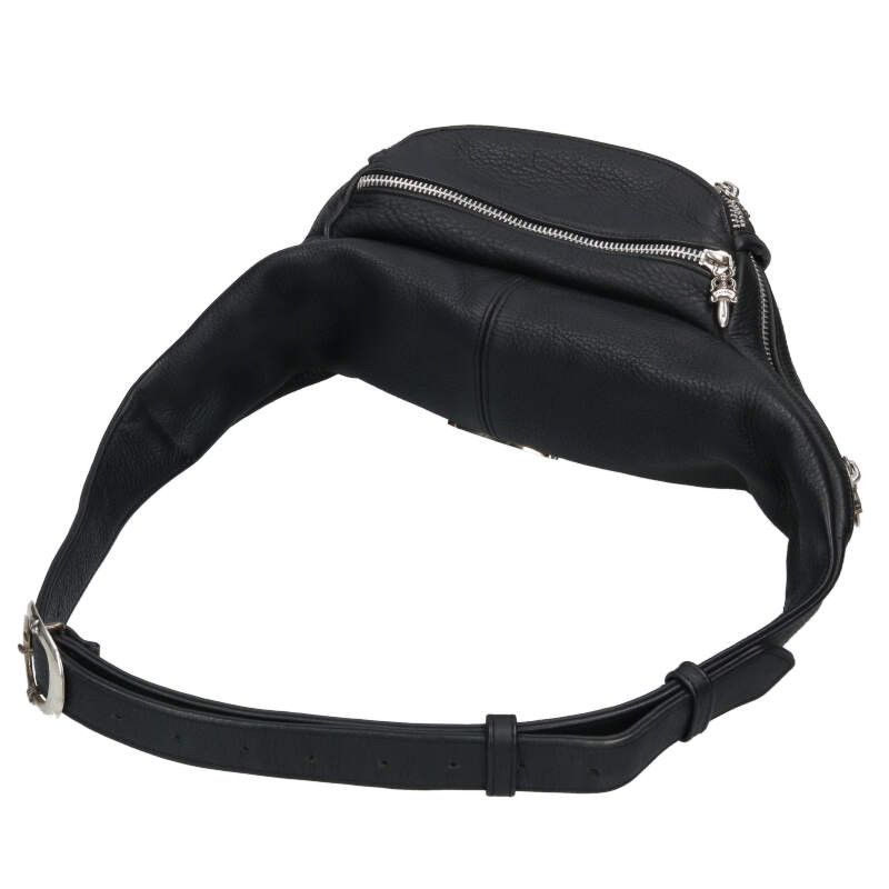 Chrome Hearts 1 Snat Pack Daga Zip Gun Slinger Belt Leather Waist Bag — view 2