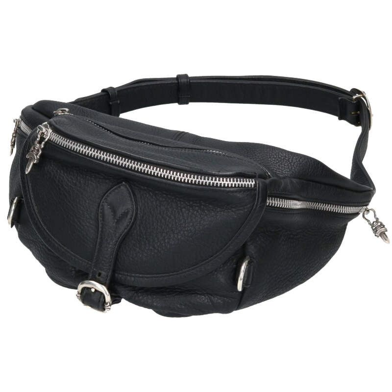Chrome Hearts 1 Snat Pack Daga Zip Gun Slinger Belt Leather Waist Bag