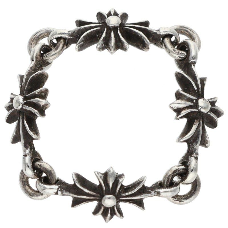 Chrome Hearts Ring Tny CH Pls Tiny Ech Plus Silver