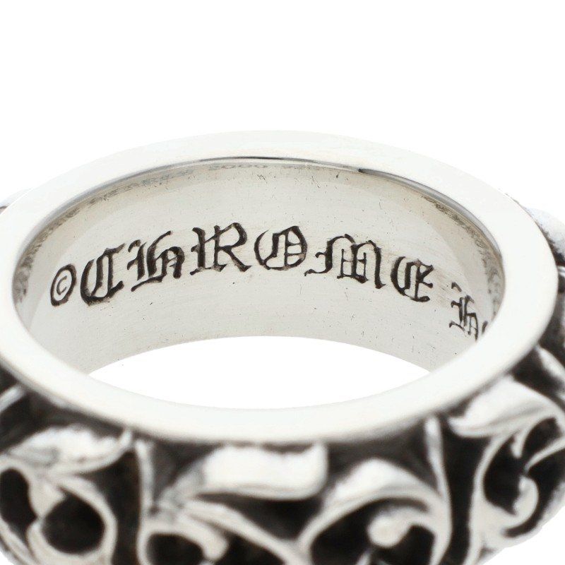 Chrome Hearts Etrnity Vine Band Eternity Silver Ring — view 3