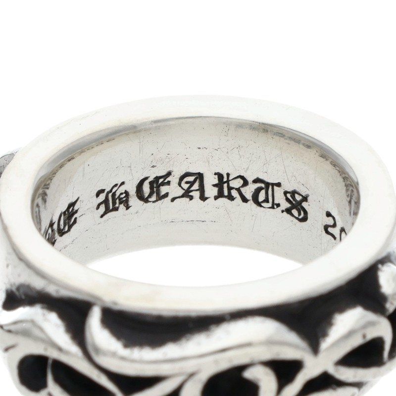 Chrome Hearts Dbl Narrow Vine Band Double Silver Ring — view 4