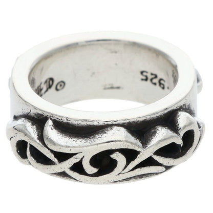Chrome Hearts Dbl Narrow Vine Band Double Silver Ring — view 2