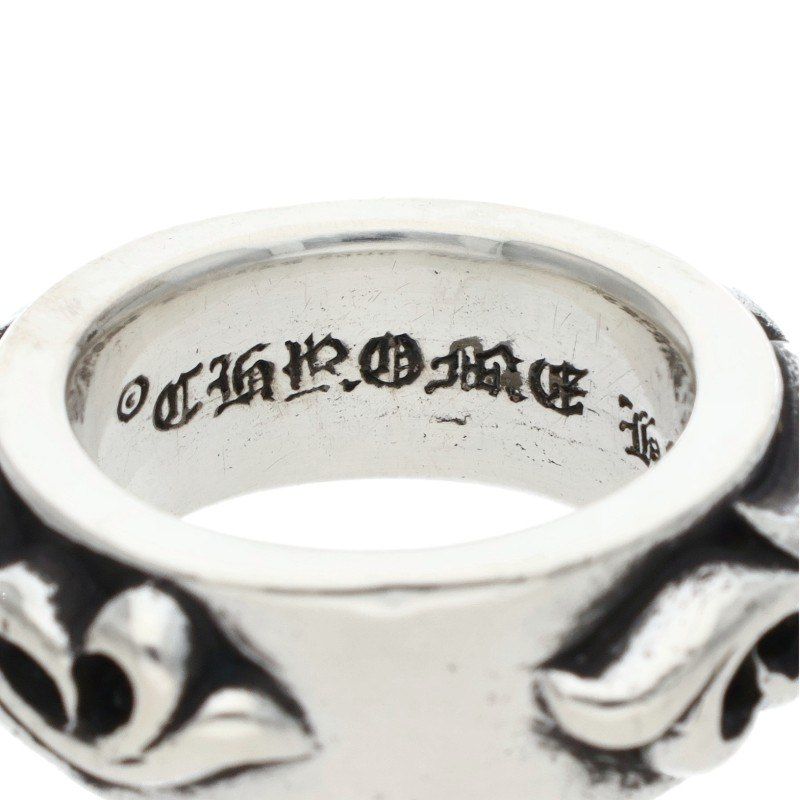 Chrome Hearts Dbl Narrow Vine Band Double Silver Ring — view 3