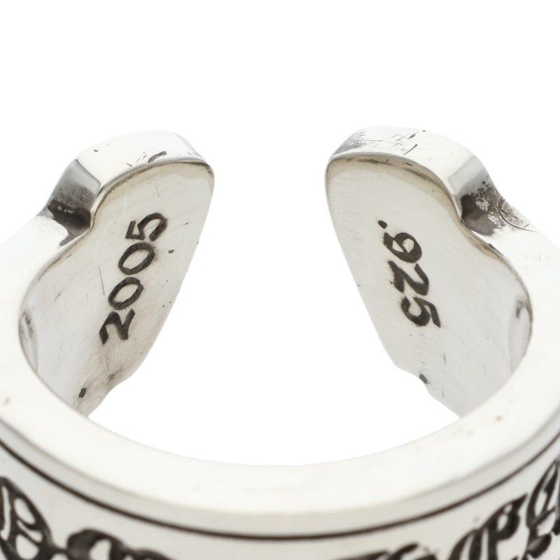 Chrome Hearts LG Scroll Label Silver Ring — view 4