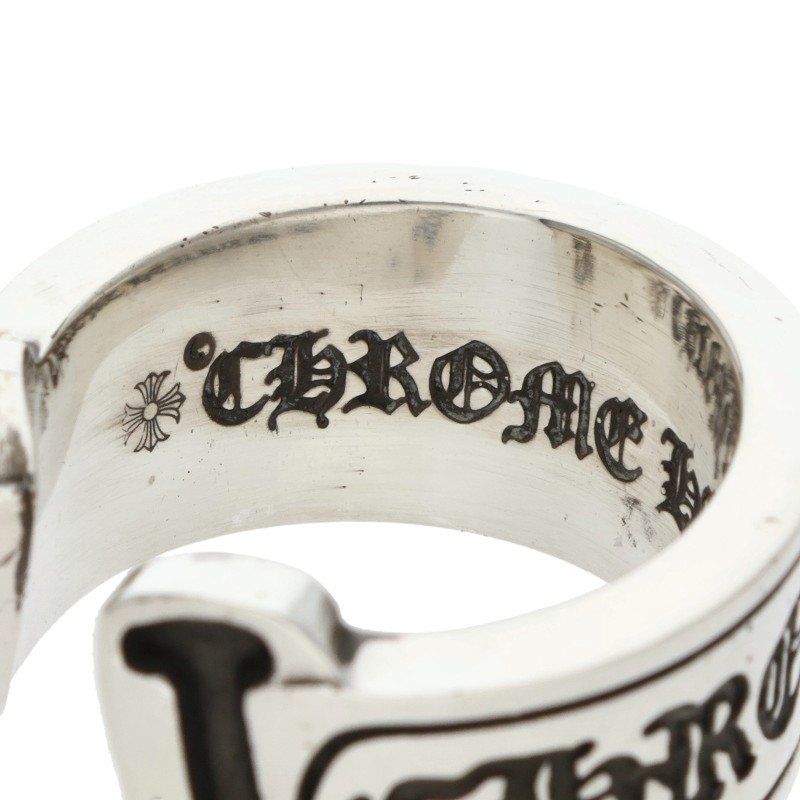 Chrome Hearts LG Scroll Label Silver Ring — view 3