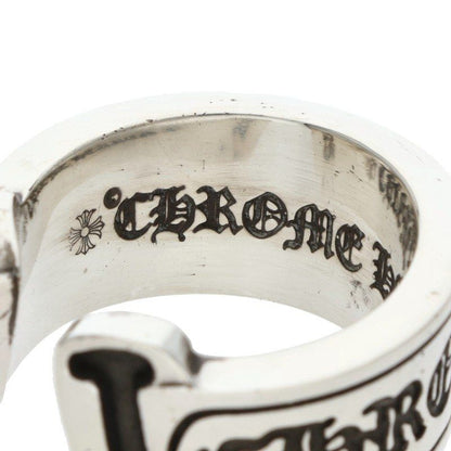 Chrome Hearts LG Scroll Label Silver Ring — view 3