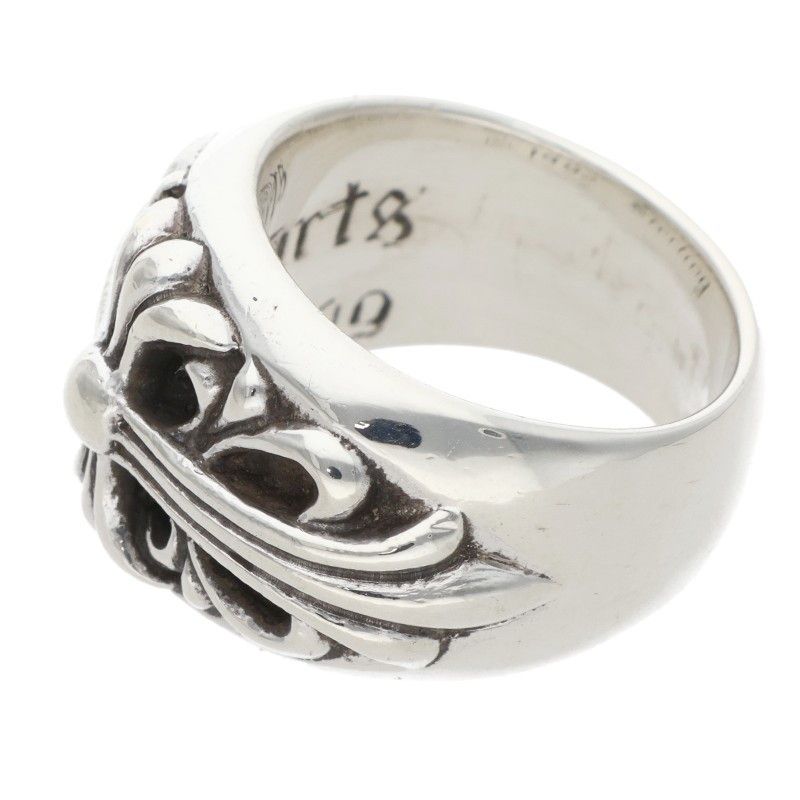 Chrome Hearts Flrl Crs Floral Cross Silver Ring — view 5