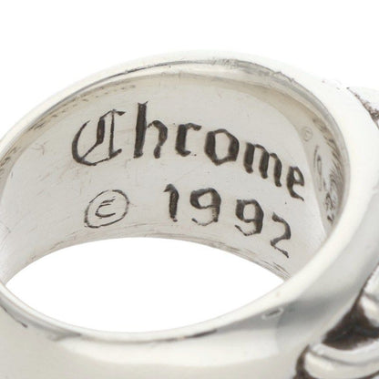Chrome Hearts Flrl Crs Floral Cross Silver Ring — view 3