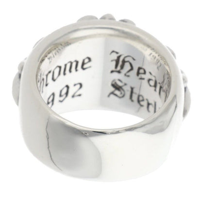 Chrome Hearts Flrl Crs Floral Cross Silver Ring — view 2