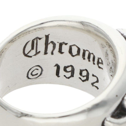 Chrome Hearts Flrl Crs Floral Cross Silver Ring — view 3
