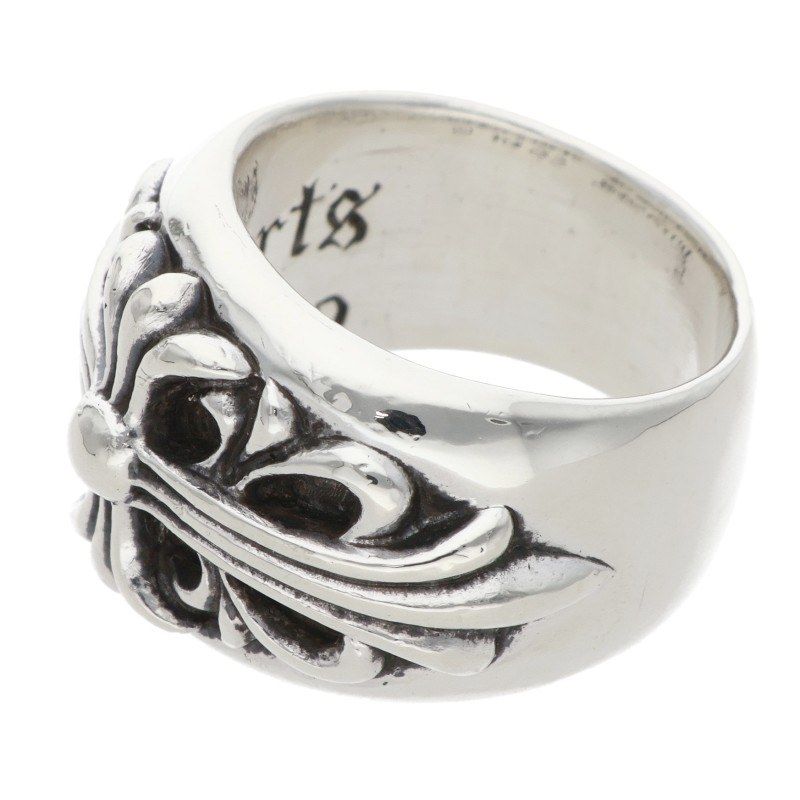 Chrome Hearts Flrl Crs Floral Cross Silver Ring — view 5