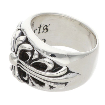 Chrome Hearts Flrl Crs Floral Cross Silver Ring — view 5