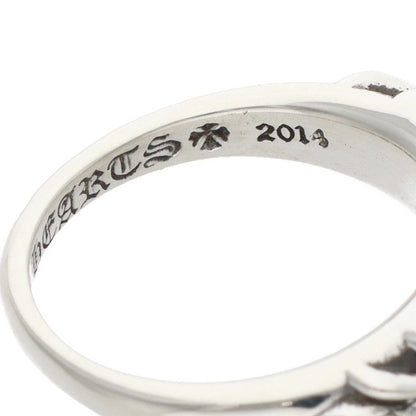 Chrome Hearts Baby Clsc P D Classic Floral Cross Pave Diamond Silver Ring — view 4