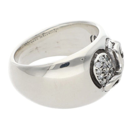 Chrome Heart in Band P Dmnd Pave Diamond Silver Ring — view 5