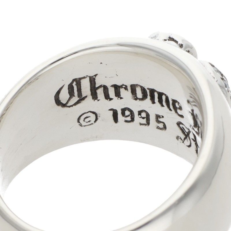 Chrome Heart in Band P Dmnd Pave Diamond Silver Ring — view 3