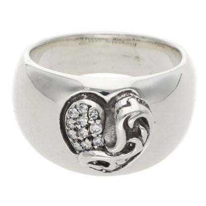 Chrome Heart in Band P Dmnd Pave Diamond Silver Ring