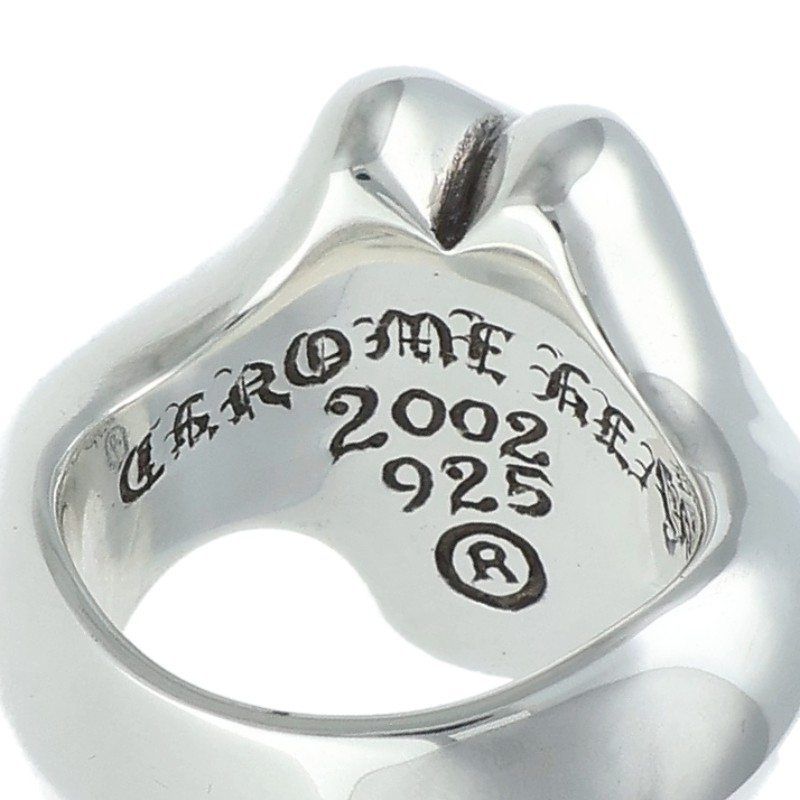 Chrome Hearts Lip Tongue Md Lip and Tan Silver Ring — view 3
