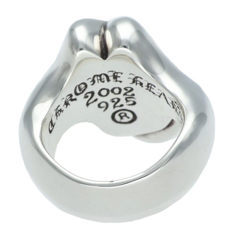 Chrome Hearts Lip Tongue Md Lip and Tan Silver Ring — view 2
