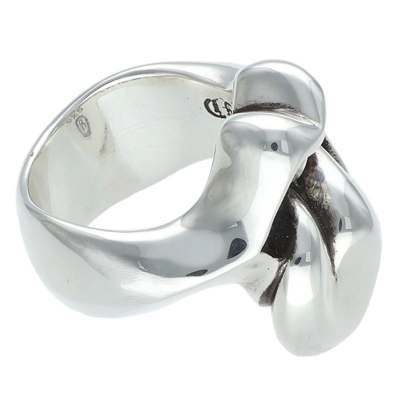 Chrome Hearts Lip Tongue Md Lip and Tan Silver Ring — view 5