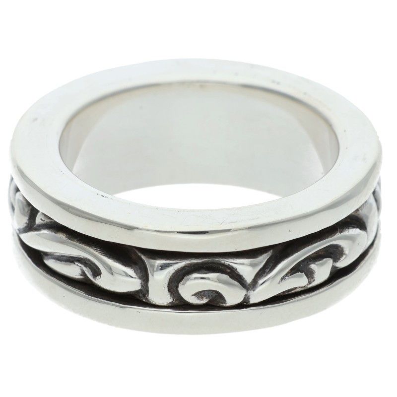 Chrome Hearts Ring Spinner Scroll Silver — view 3
