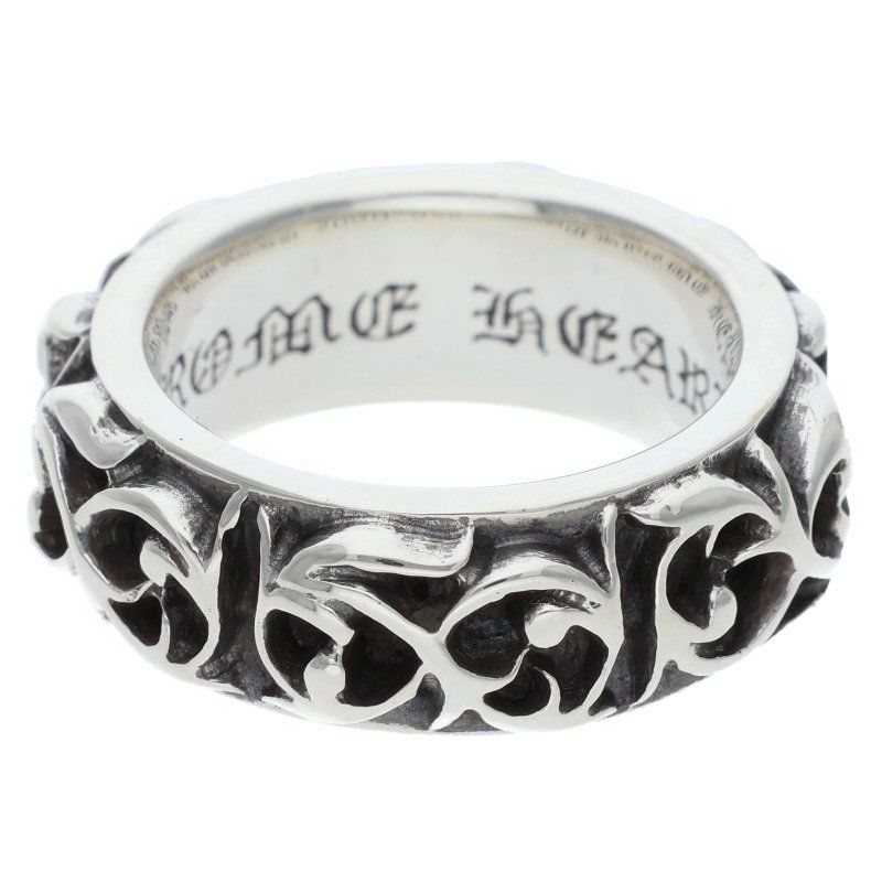 Chrome Hearts Etrnity Vine Band Eternity Silver Ring