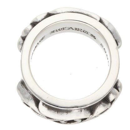 Chrome Hearts Dbl Narrow Vine Band Double Silver Ring — view 5