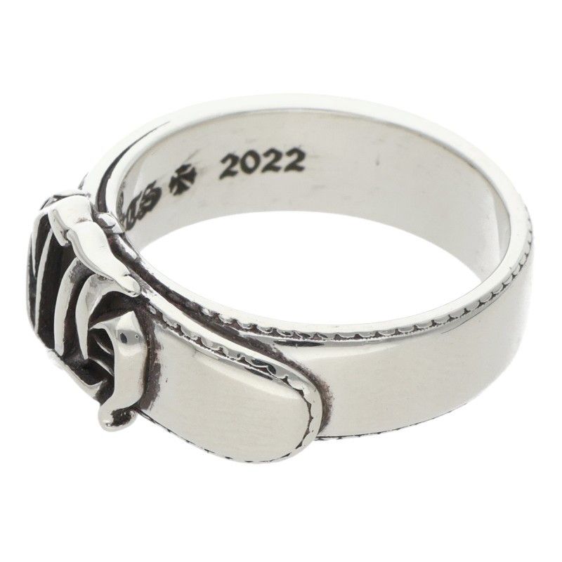 Chrome Hearts Belted CH Sml CH Logo Small Silver Ring — view 5