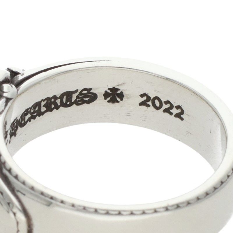 Chrome Hearts Belted CH Sml CH Logo Small Silver Ring — view 4