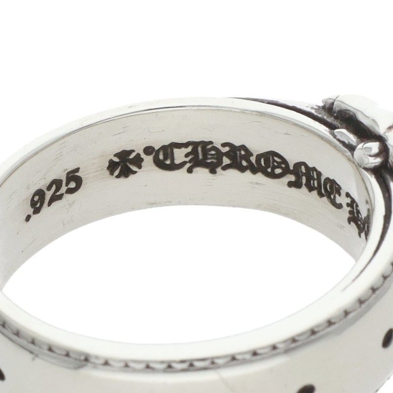 Chrome Hearts Belted CH Sml CH Logo Small Silver Ring — view 3