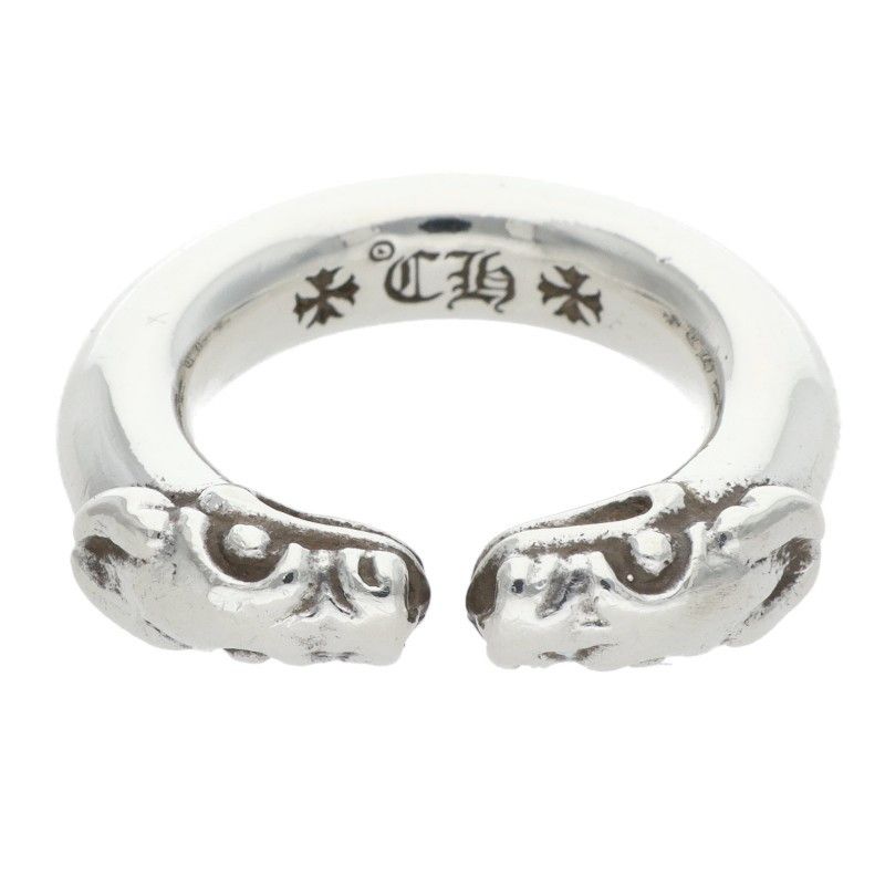 Chrome Hearts Double Dog Ring Dog Silver
