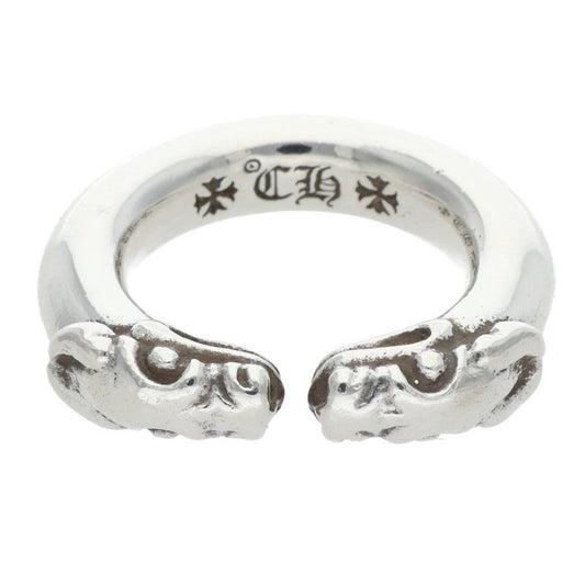 Chrome Hearts Double Dog Ring Dog Silver