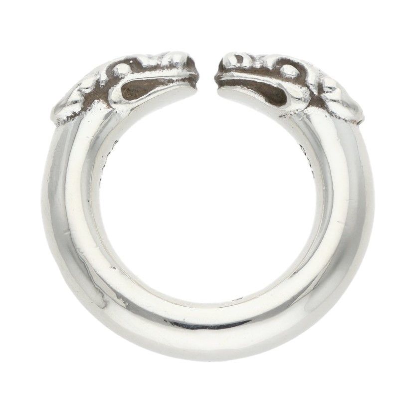 Chrome Hearts Double Dog Ring Dog Silver — view 5