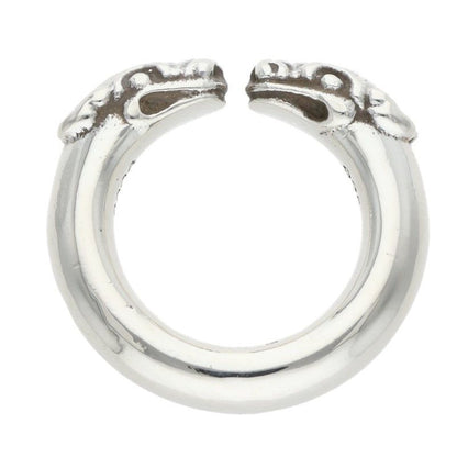 Chrome Hearts Double Dog Ring Dog Silver — view 5
