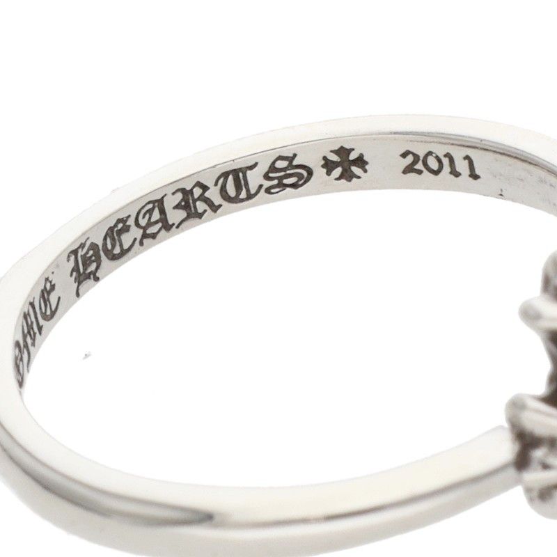 Chrome Hearts Bubblgm CH Crs Bubblegum CH Cross Silver Ring — view 4