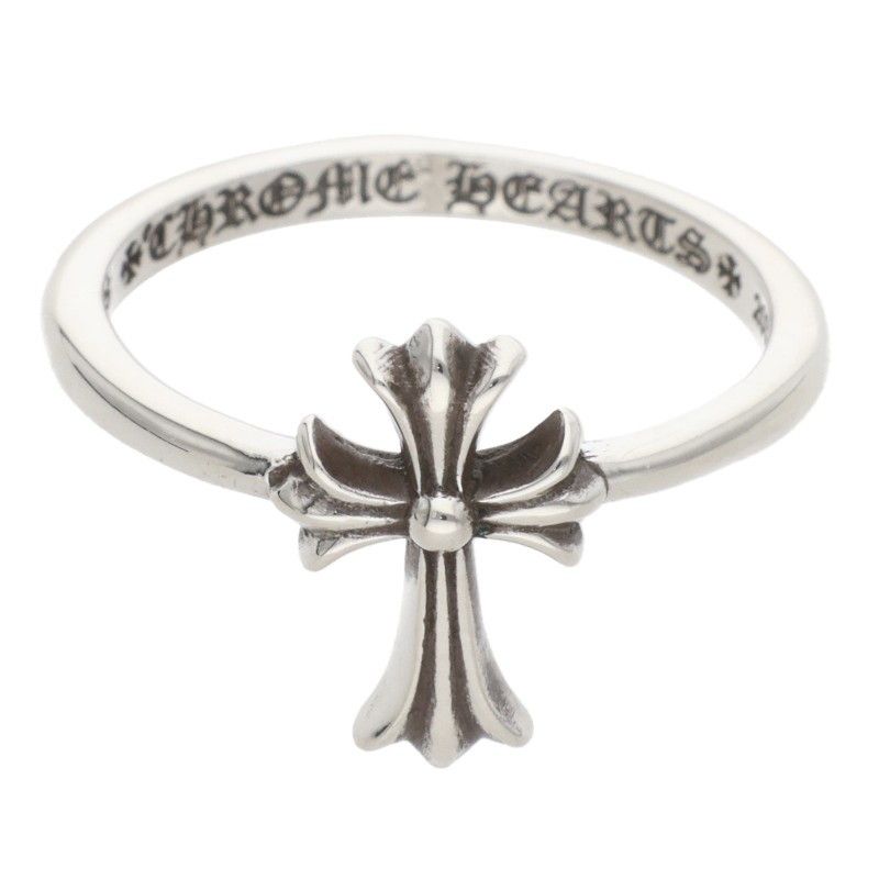 Chrome Hearts Bubblgm CH Crs Bubblegum CH Cross Silver Ring