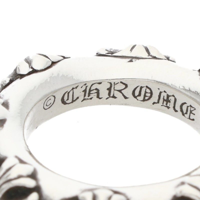 Chrome Hearts Cross Band Silver Ring — view 3