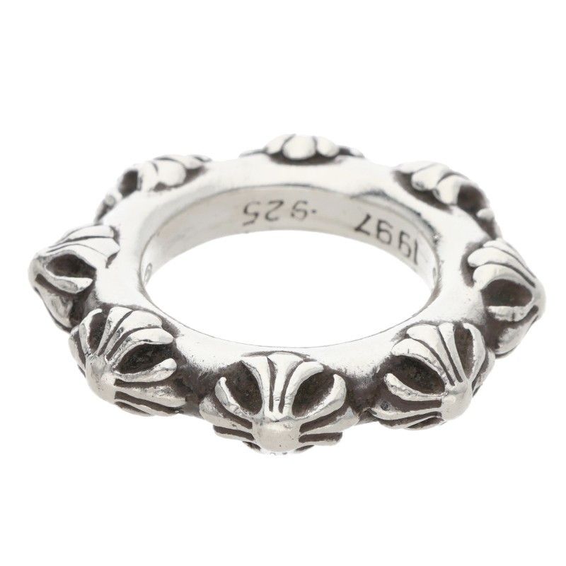Chrome Hearts Cross Band Silver Ring — view 2