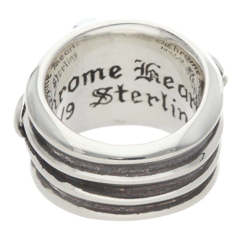 Chrome Hearts Dagger P Dmnd Pave Diamond Silver Ring — view 2