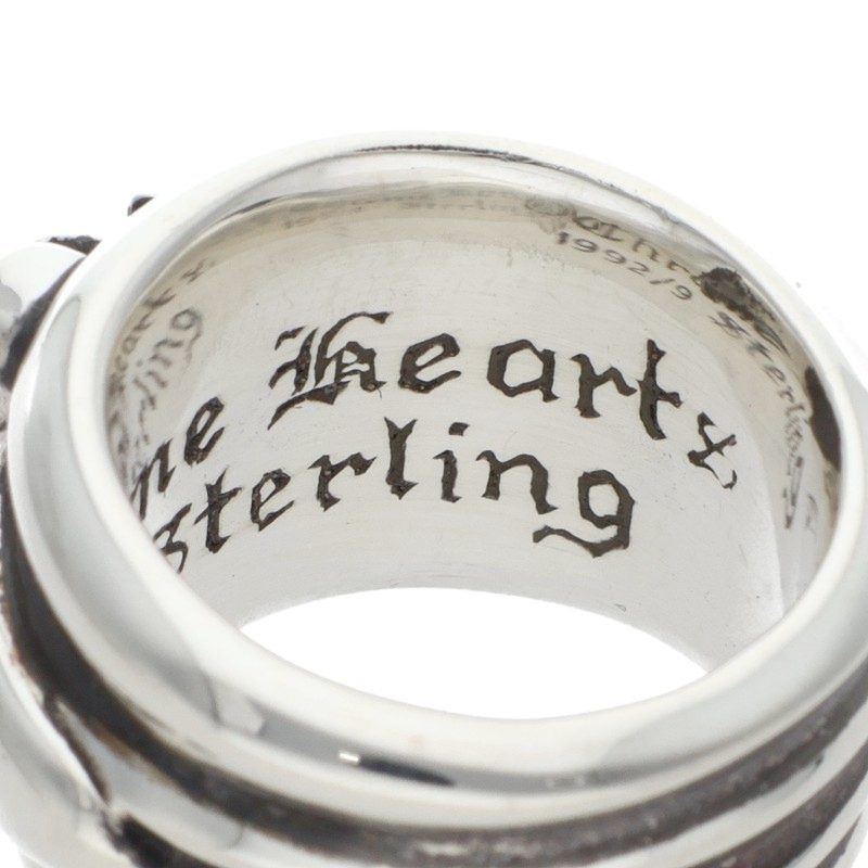 Chrome Hearts Dagger P Dmnd Pave Diamond Silver Ring — view 4