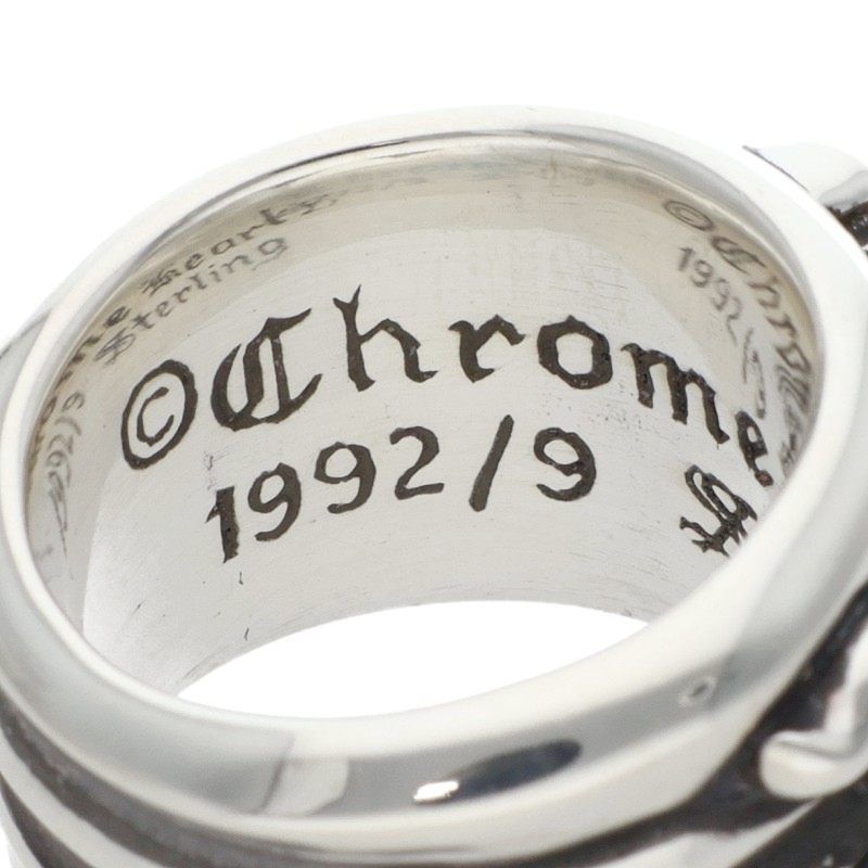 Chrome Hearts Dagger P Dmnd Pave Diamond Silver Ring — view 3