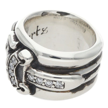 Chrome Hearts Dagger P Dmnd Pave Diamond Silver Ring — view 5