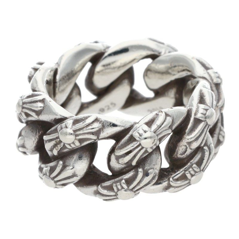 Chrome Hearts Large Fanchy Extra Fancy Large Silver Ring — view 2