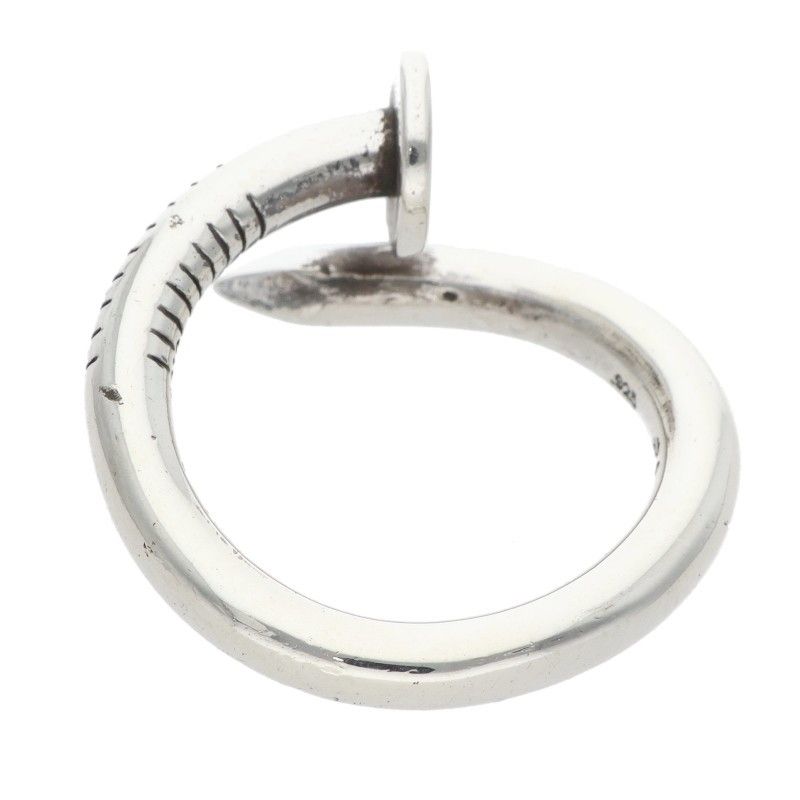 Chrome Hearts Nail Flat Silver Ring — view 2