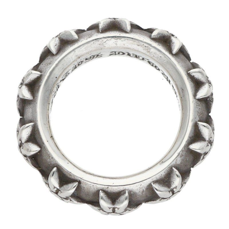 Chrome Hearts Star Band Silver Ring — view 5