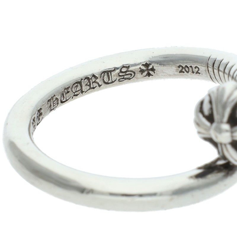 Chrome Hearts Nail Crsball Cross Ball Silver Ring — view 4