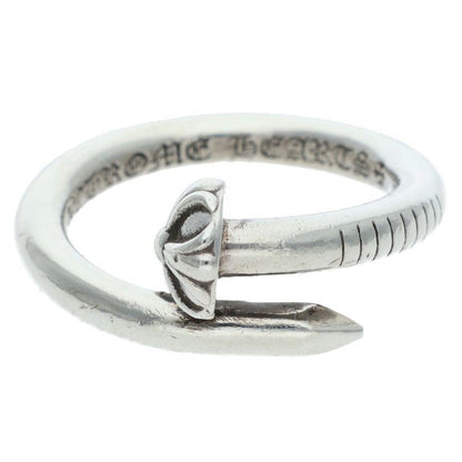 Chrome Hearts Nail Crsball Cross Ball Silver Ring