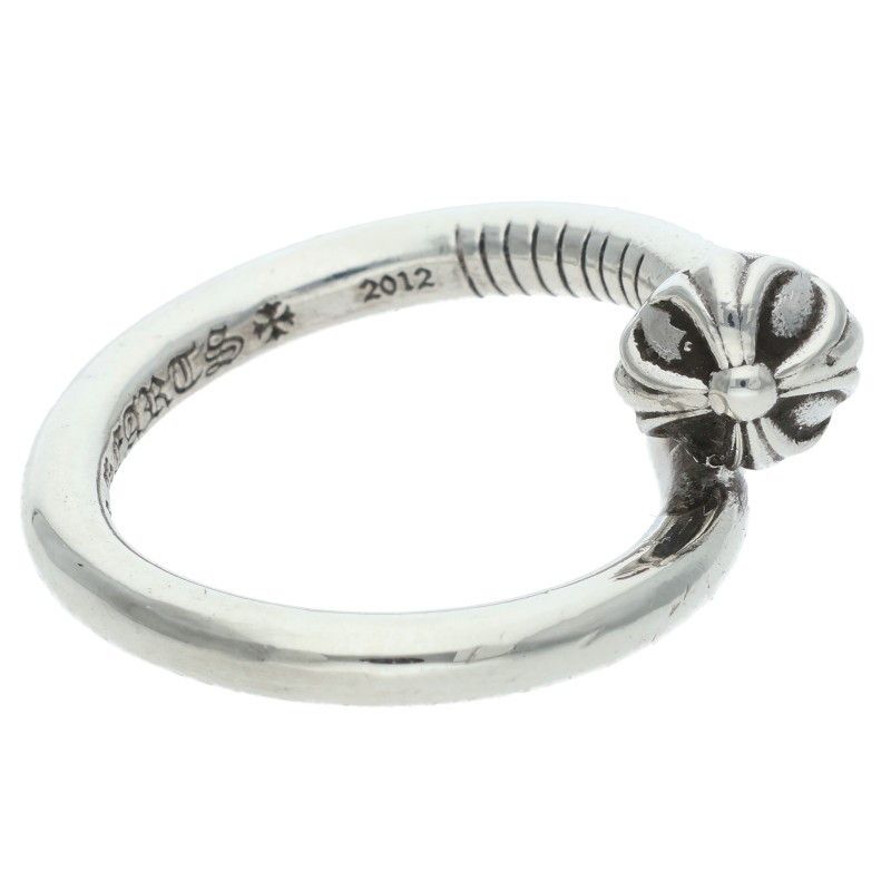 Chrome Hearts Nail Crsball Cross Ball Silver Ring — view 5